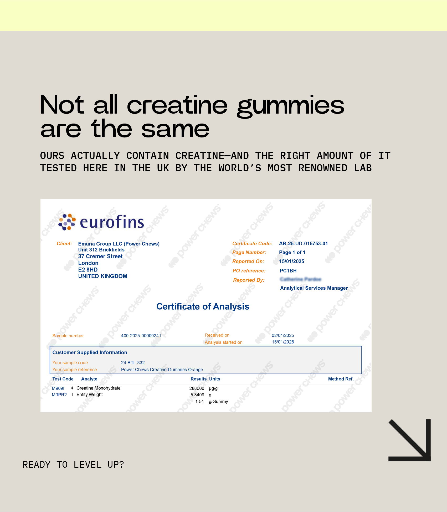 Power Chews Creatine Gummies