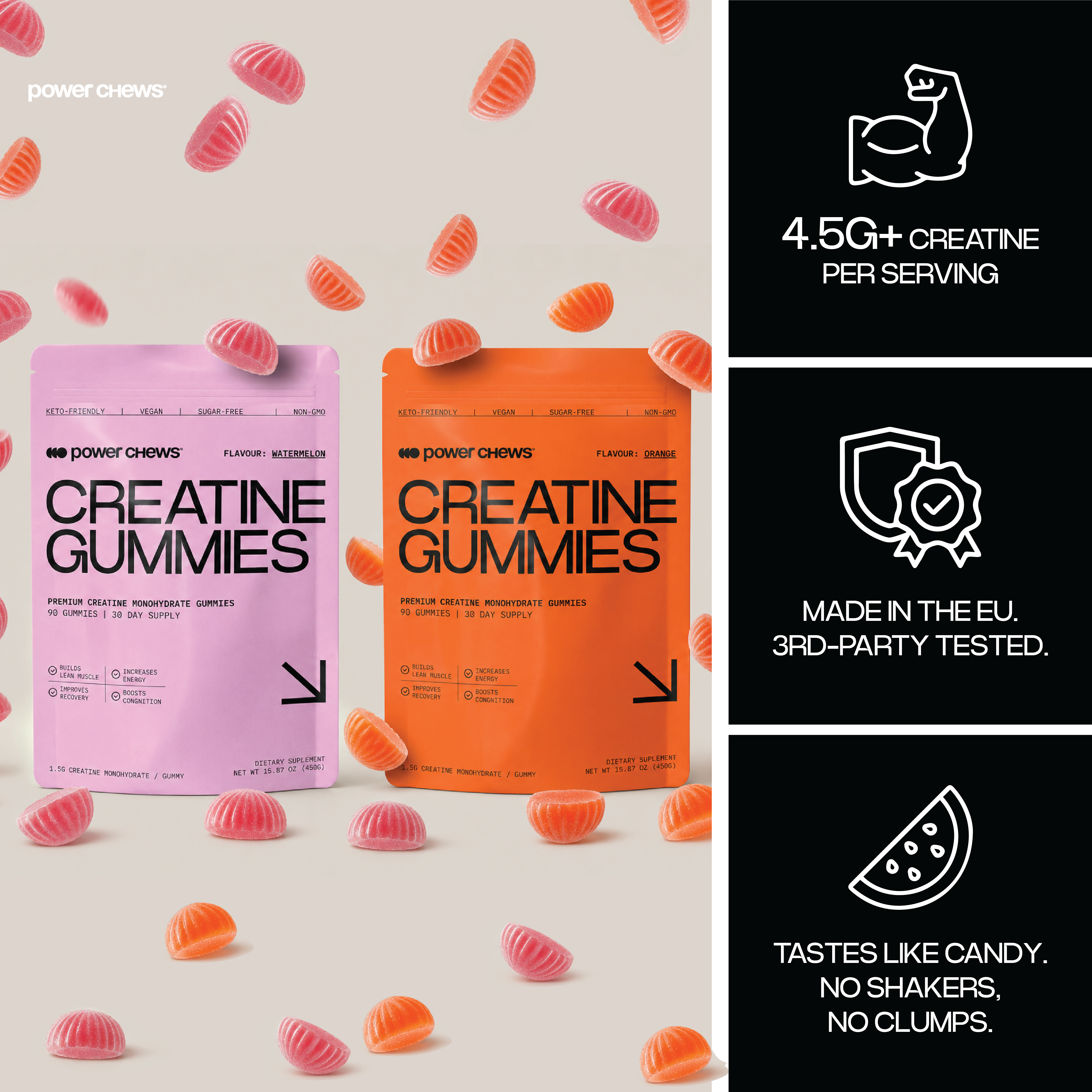 Power Chews Creatine Gummies