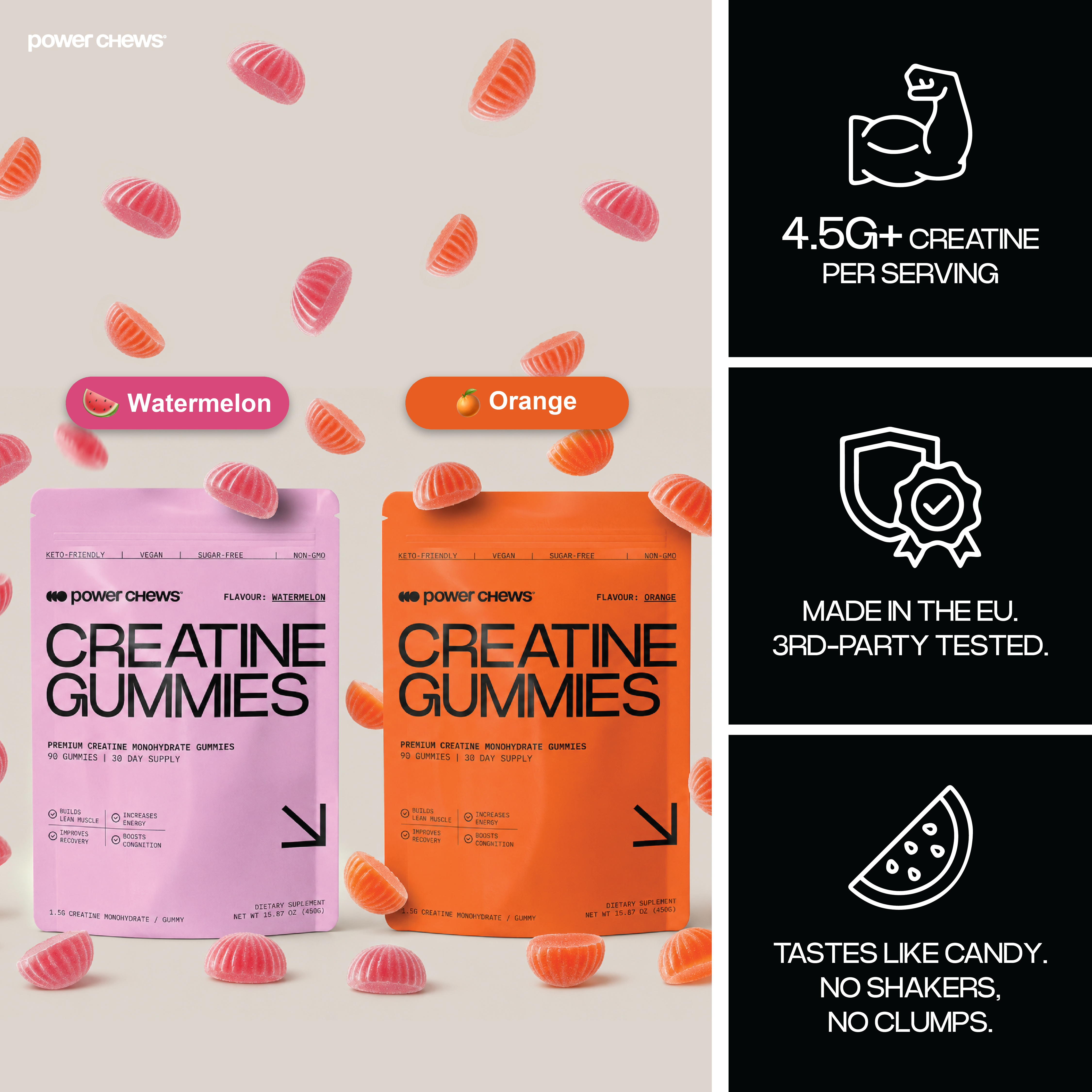 Power Chews Creatine Gummies