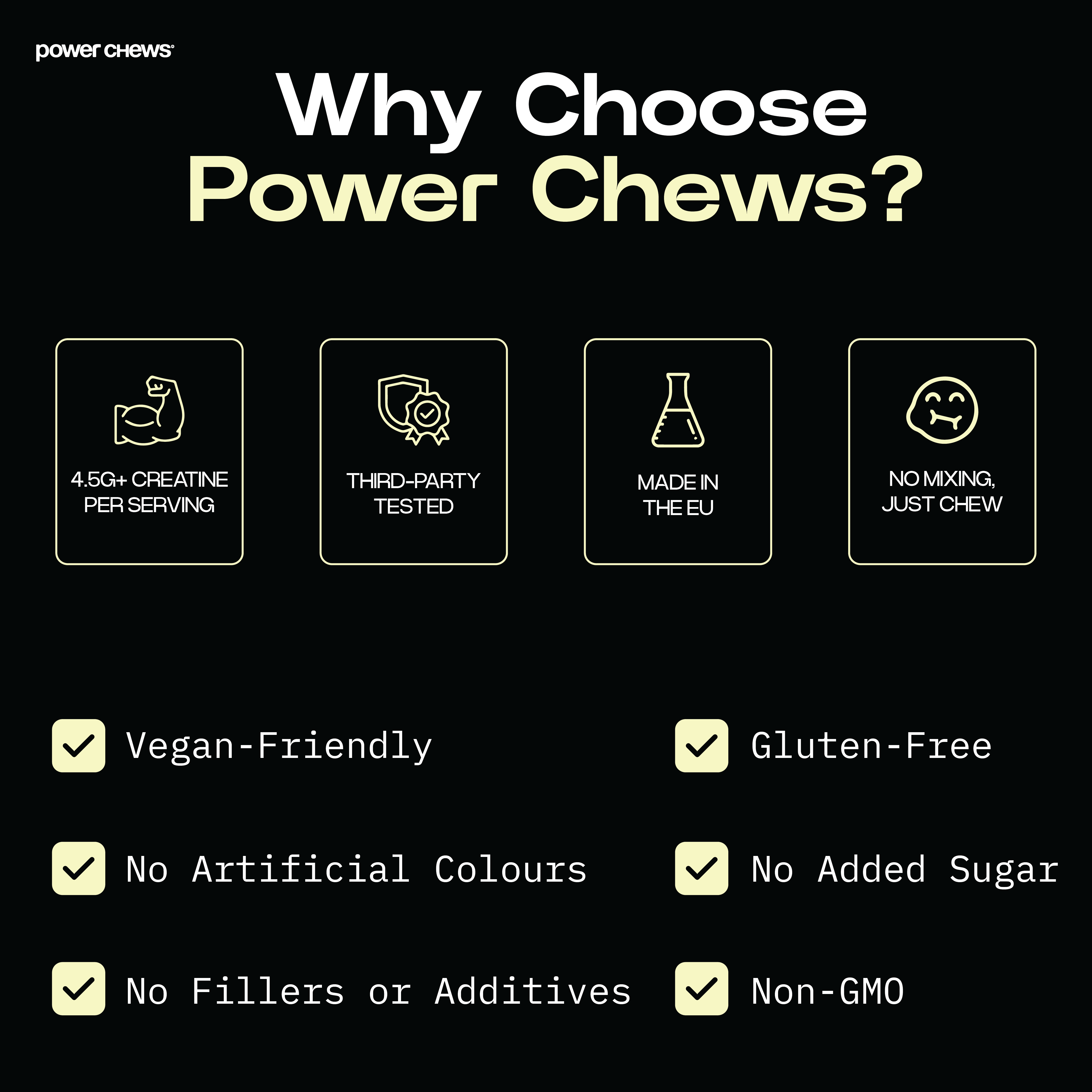 Power Chews Creatine Gummies